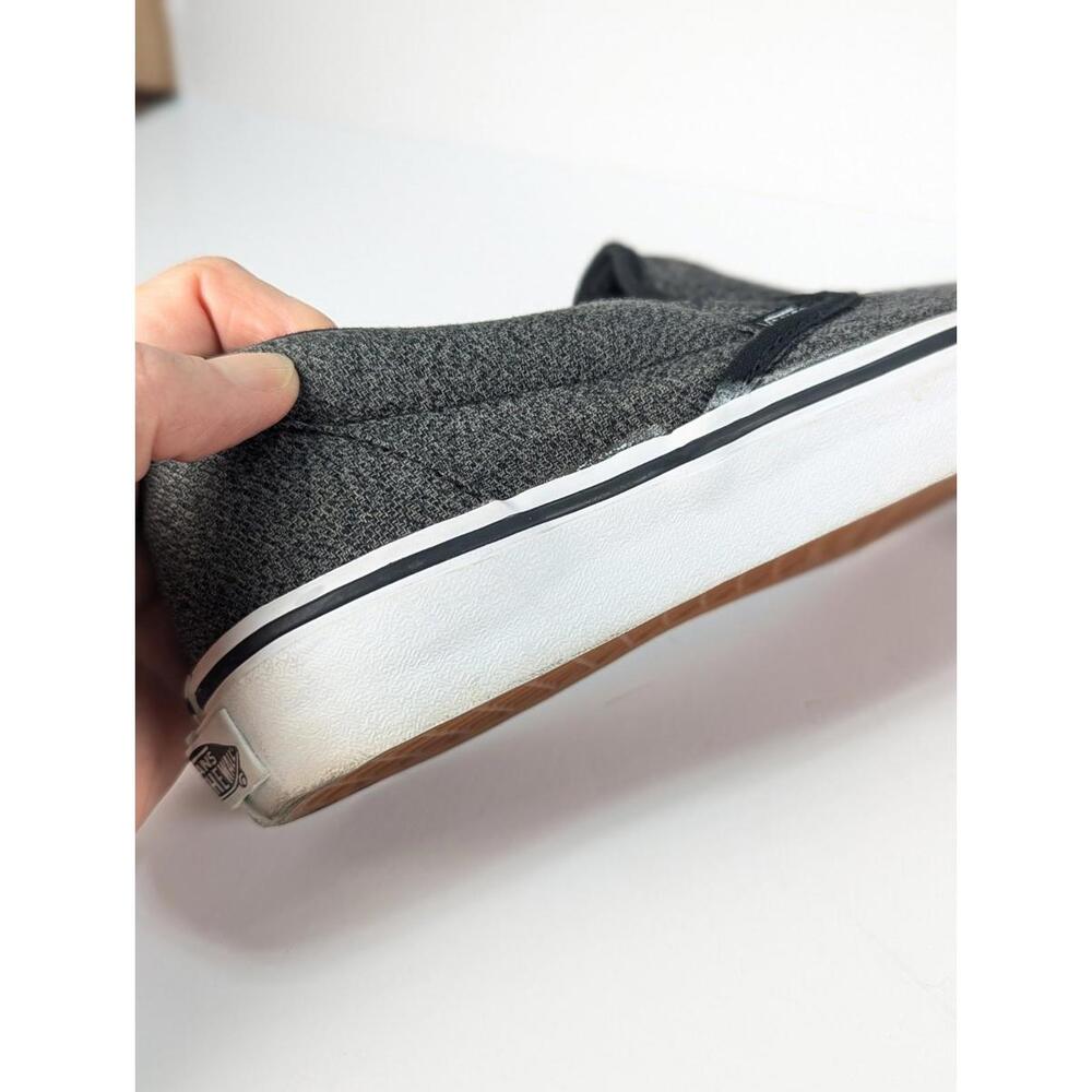 Vans Slip-On Shoes/Sneakers Chambray Gray Womens 8 Unisex Skater Tennies Slipper - Picture 5 of 14